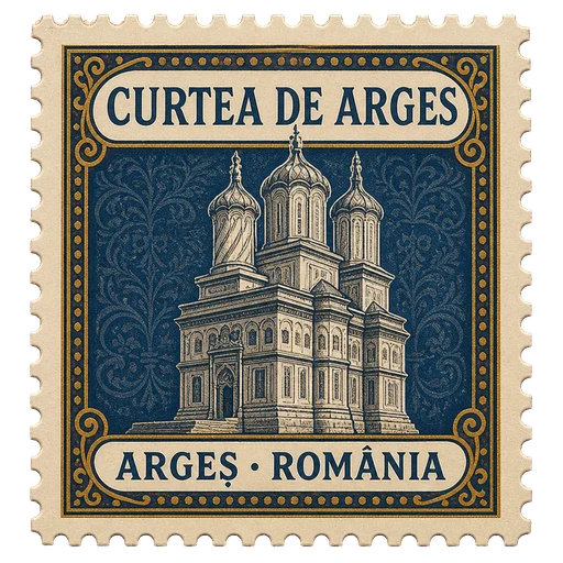 Timbru: Catedrala Curtea de Argeș