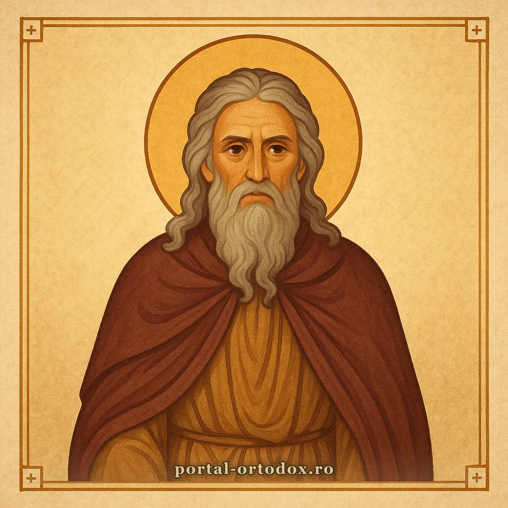 Portret ilustrat pentru Sfântul Proroc Ilie Tesviteanul