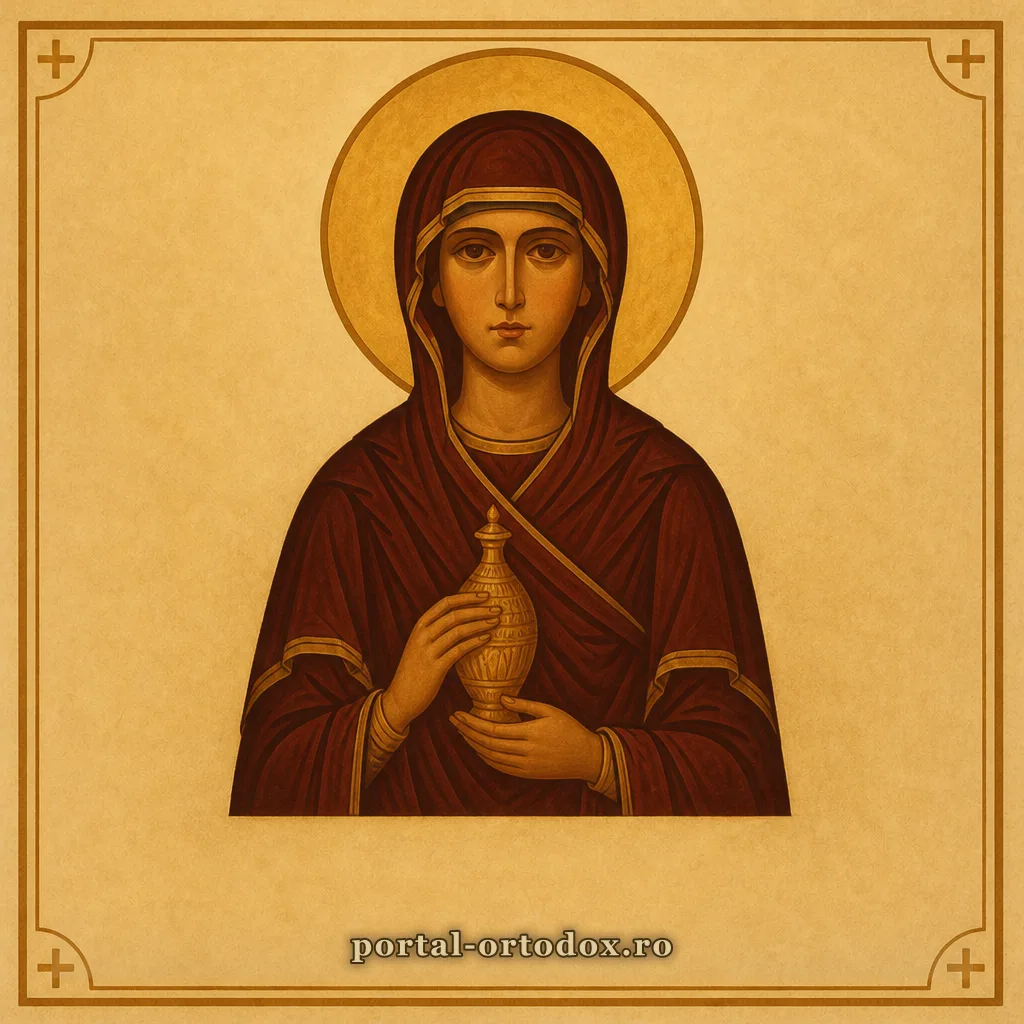 Portret ilustrat pentru Sf. Mironosiță și întocmai cu Apostolii Maria Magdalena